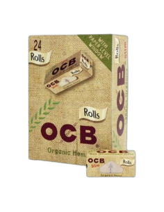 Papel OCB cañamo orgánico rollo slim 24 ud