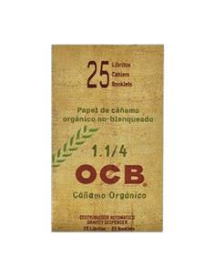 Papel OCB cañamo orgánico 1 1/4 100 librillos
