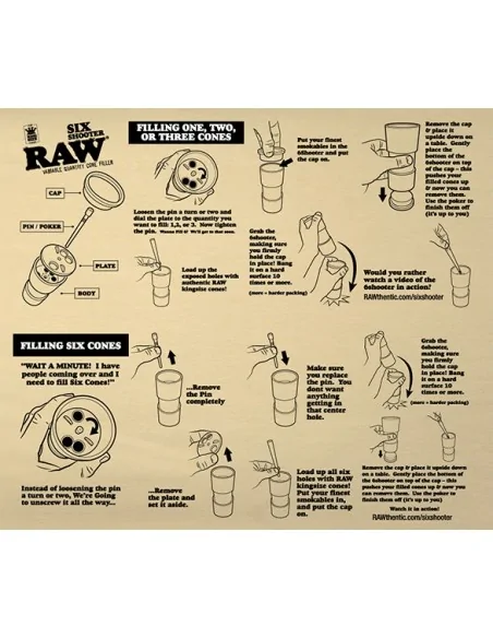 RAW Six Shooter King Size