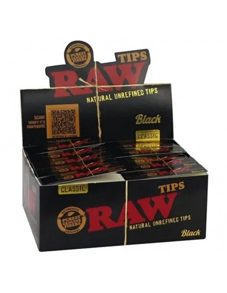 RAW Tips Black 50uds