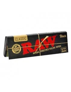 Papel RAW Black 1 1/4 24uds 2