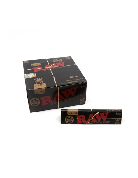 Papel RAW Black King Size Slim 50uds
