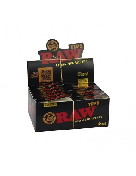 RAW Tips Black 50uds