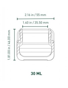 Bote cristal LoPro 2gr 30ml 2