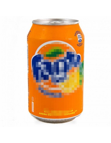 Bote de ocultación refresco naranja