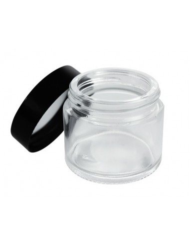Bote de cristal 50ml con tapa negra
