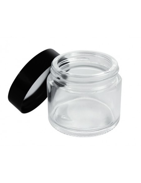 Bote de cristal 50ml con tapa negra