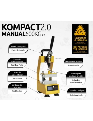 Prensa Qnubu Press Kompact 2.0 Manual 600Kg