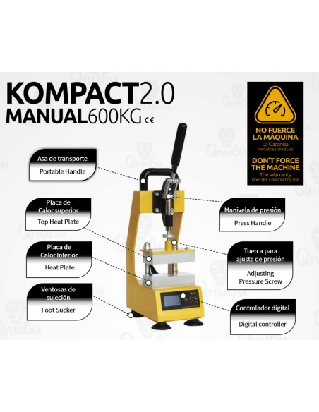 Prensa Qnubu Press Kompact 2.0 Manual 600Kg