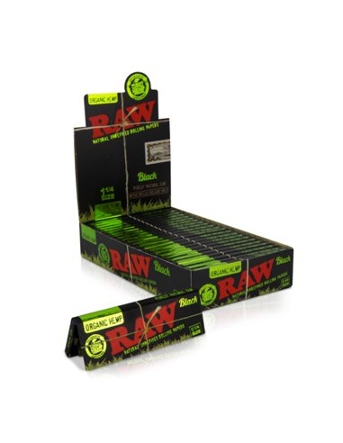 Papel RAW Black orgánico 1 1/4