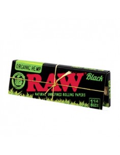 Papel RAW Black orgánico 1 1/4 2