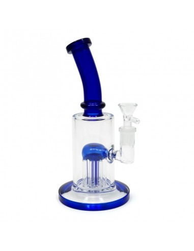 Bong de cristal 18cm Bubbler drum con percolador Medusa