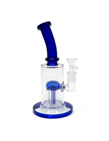 Bong de cristal 18cm Bubbler drum con percolador Medusa