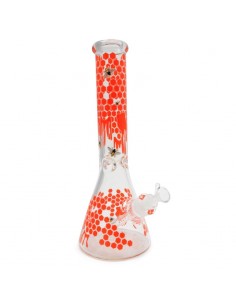 Bong de cristal 32cm Beaker Abeja