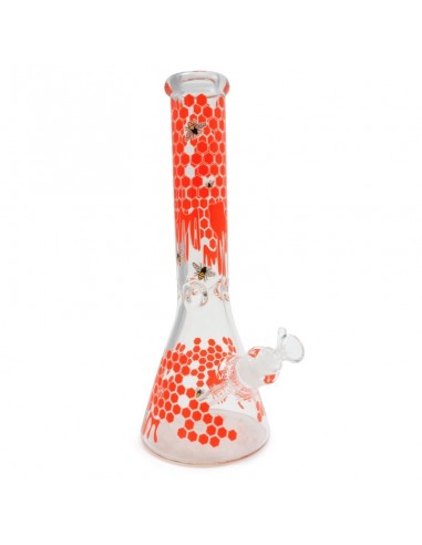 Bong de cristal 32cm Beaker Abeja