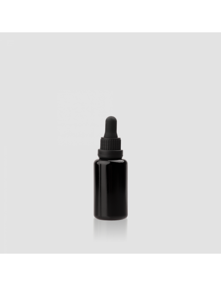 Gotero Cristal Colección Zafiro Negro 15ml 50uds